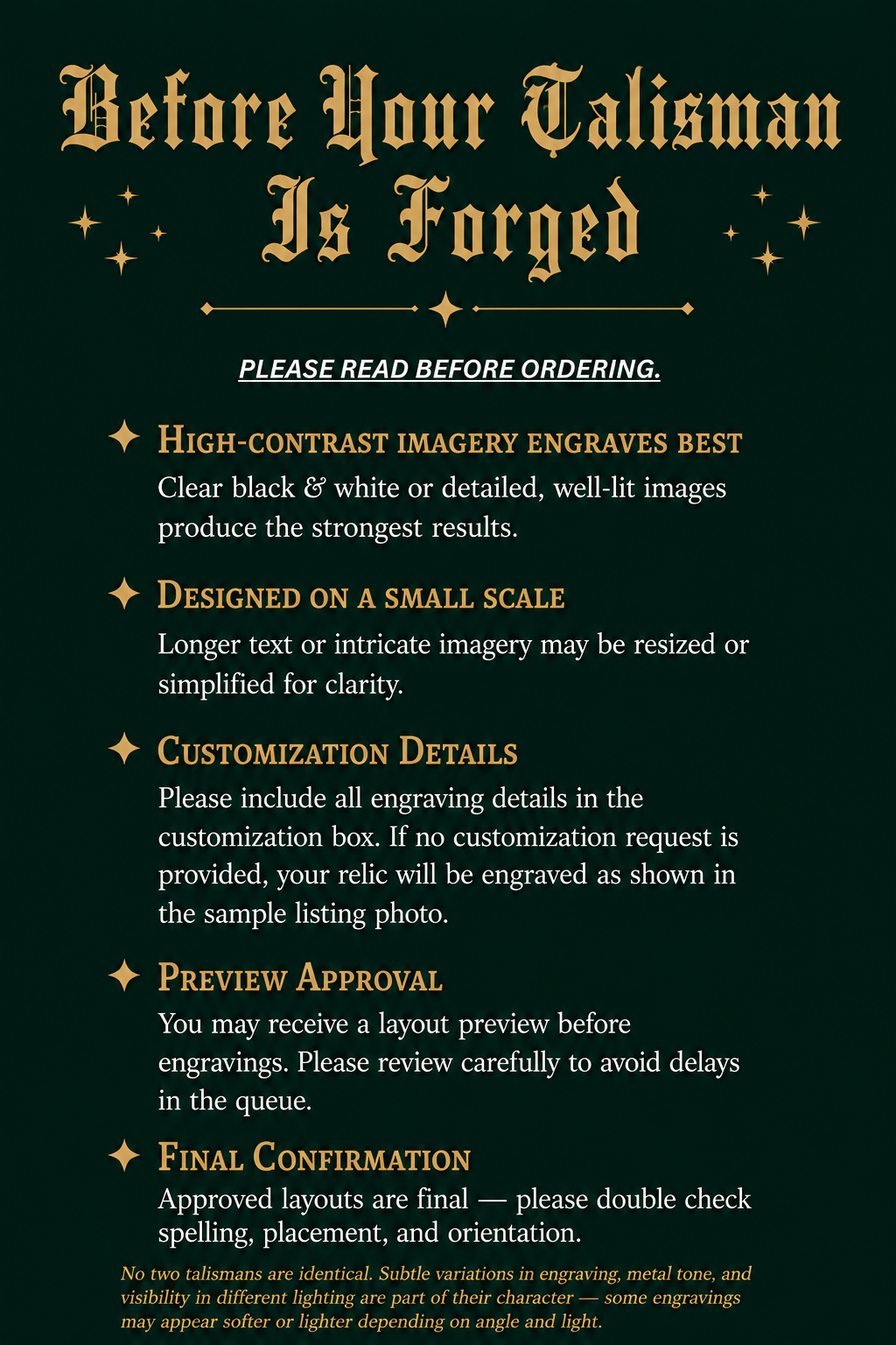 The Oracle Talisman